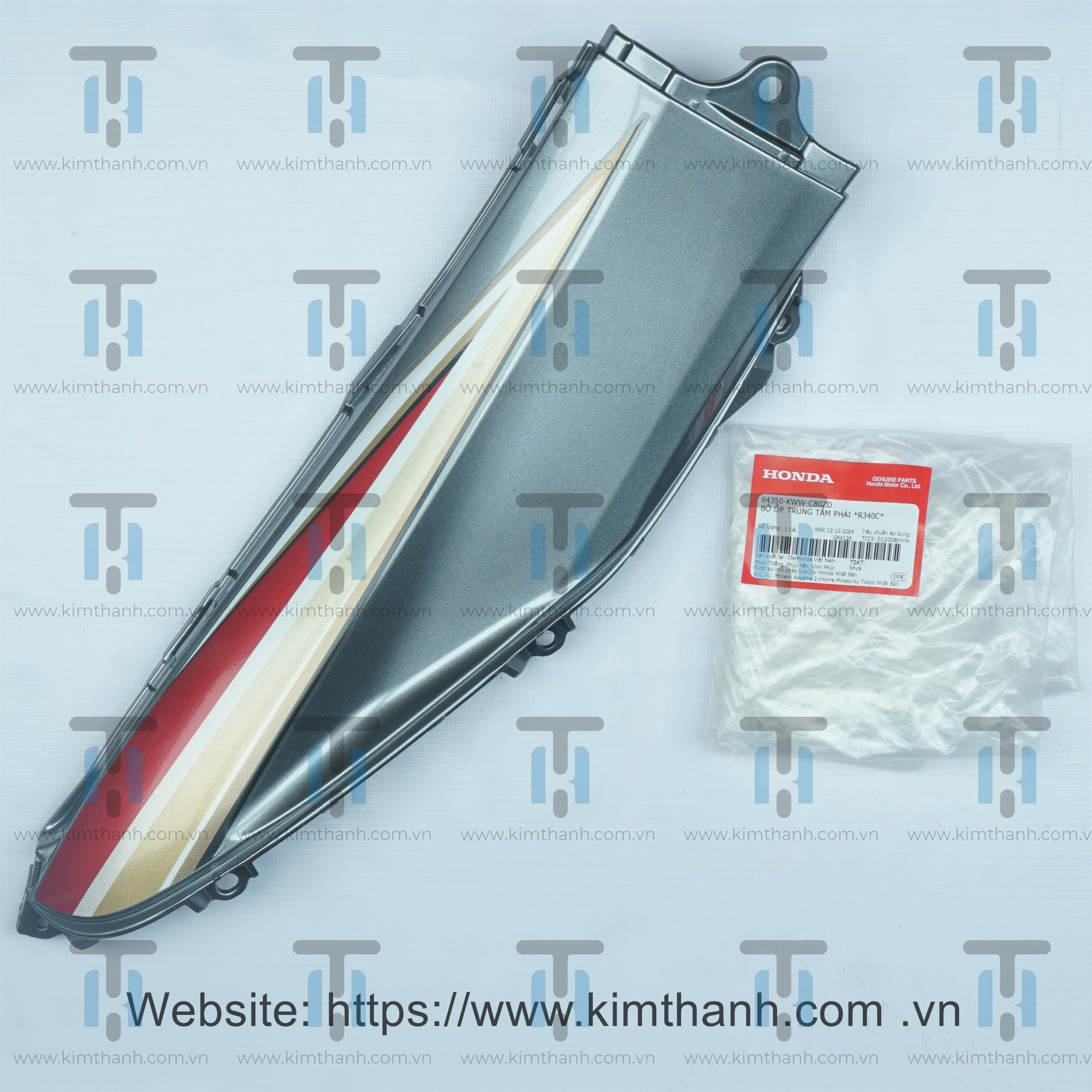 Cốp bình xám phải tem đô 2010 Wave S/RS 110cc